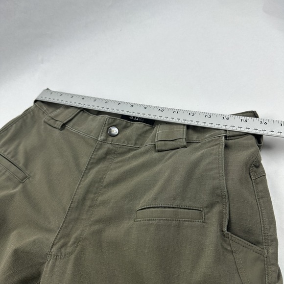 5.11 Tactical Pants Mens 34x32 Green Utility Ripstop Cargo Workwear Outdoor - Picture 9 of 13